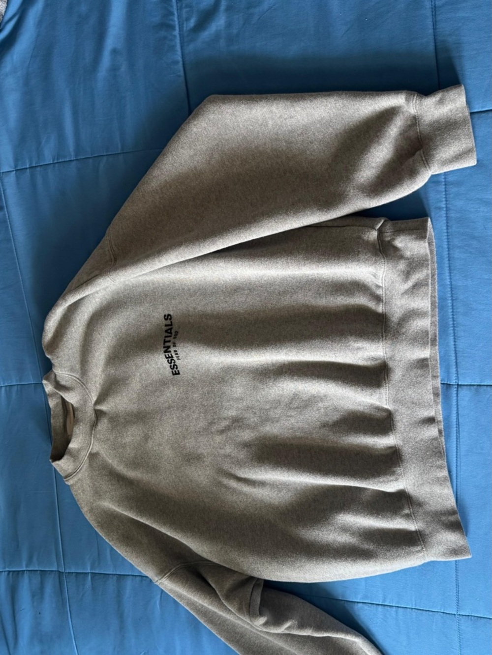 Fear of God ESSENTIALS Men’s Gray Crewneck Sweatshirt